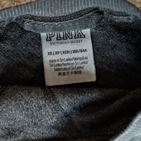 Pink Victoria's Secret Grey Sweatshirt - Picture 5 of 6